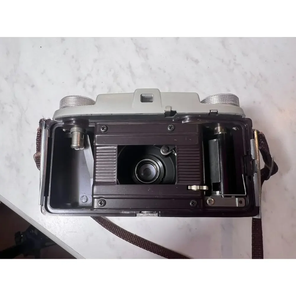 Kodak Pony 135 Model C 35mm Film Camera w/ Original Leather Case- Untested